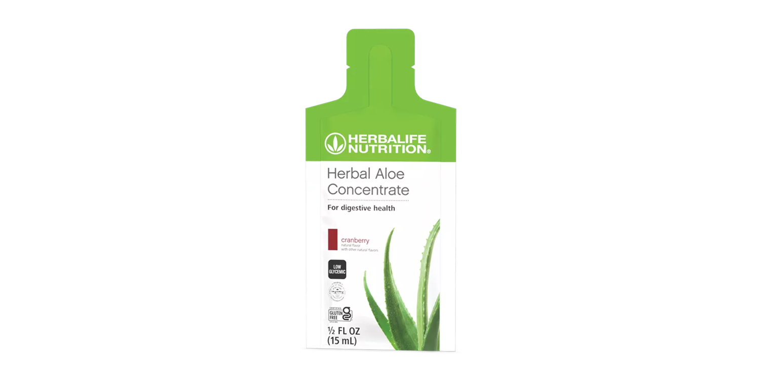 Herbal Aloe Vera Drink Concentrate Cranberry Single-Serve | Herbalife U.S.