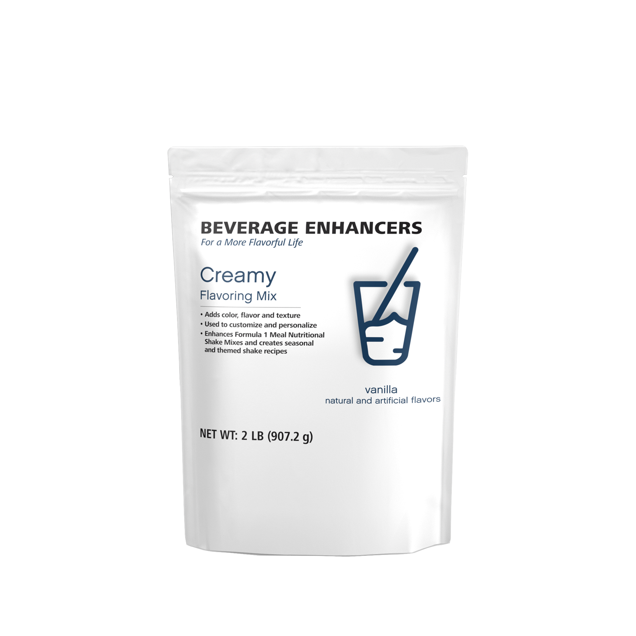 Beverage Enhancers Creamy Flavoring Mix Vanilla 2lb Pouch