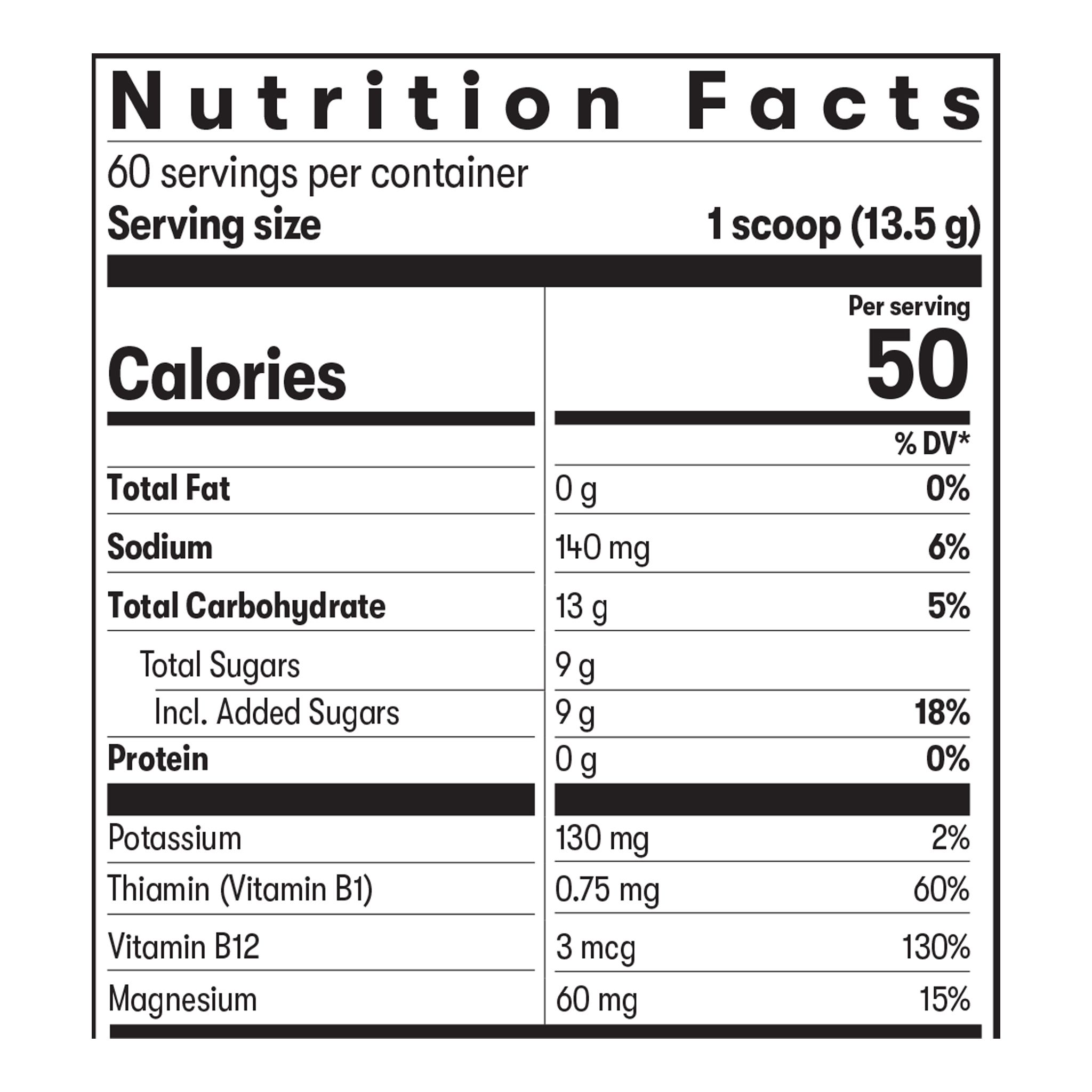 Herbalife24 CR7 Drive 28.57 oz nutritional information