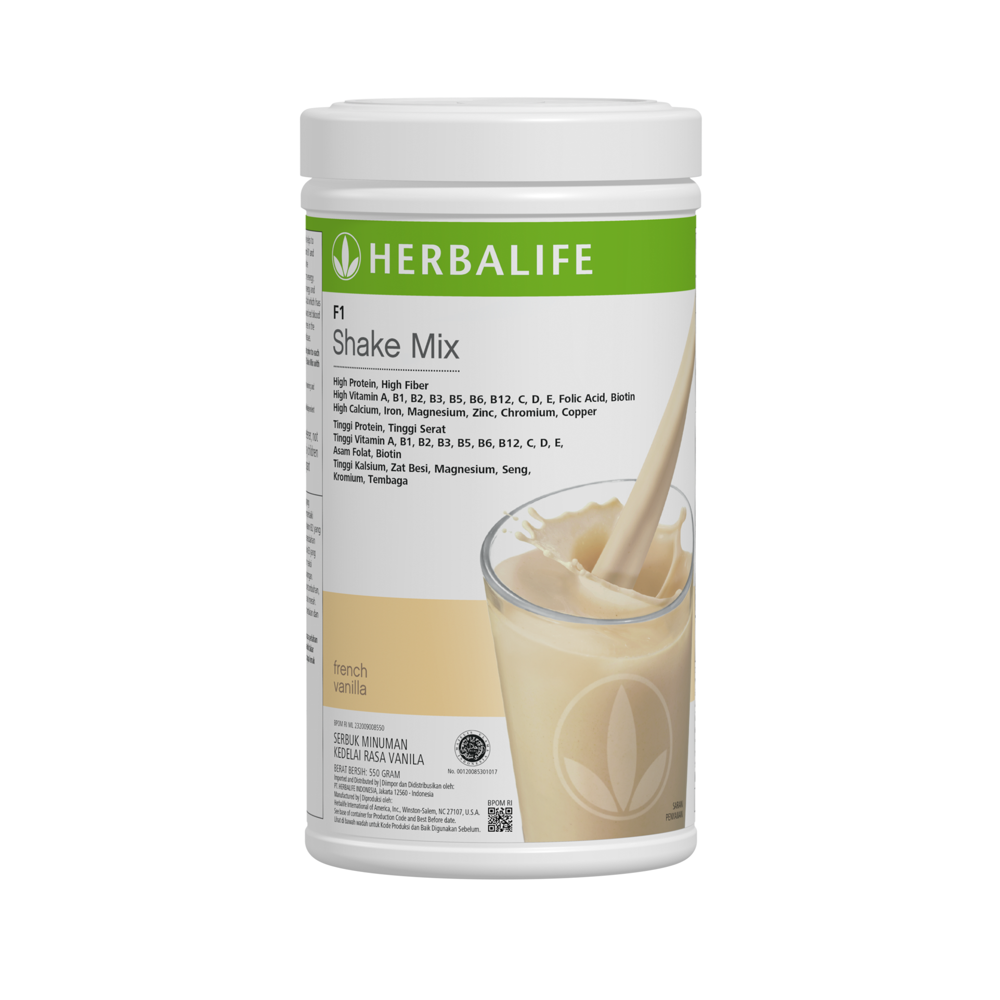 Formula 1 Shake Mix French Vanilla 550g | Herbalife Indonesia