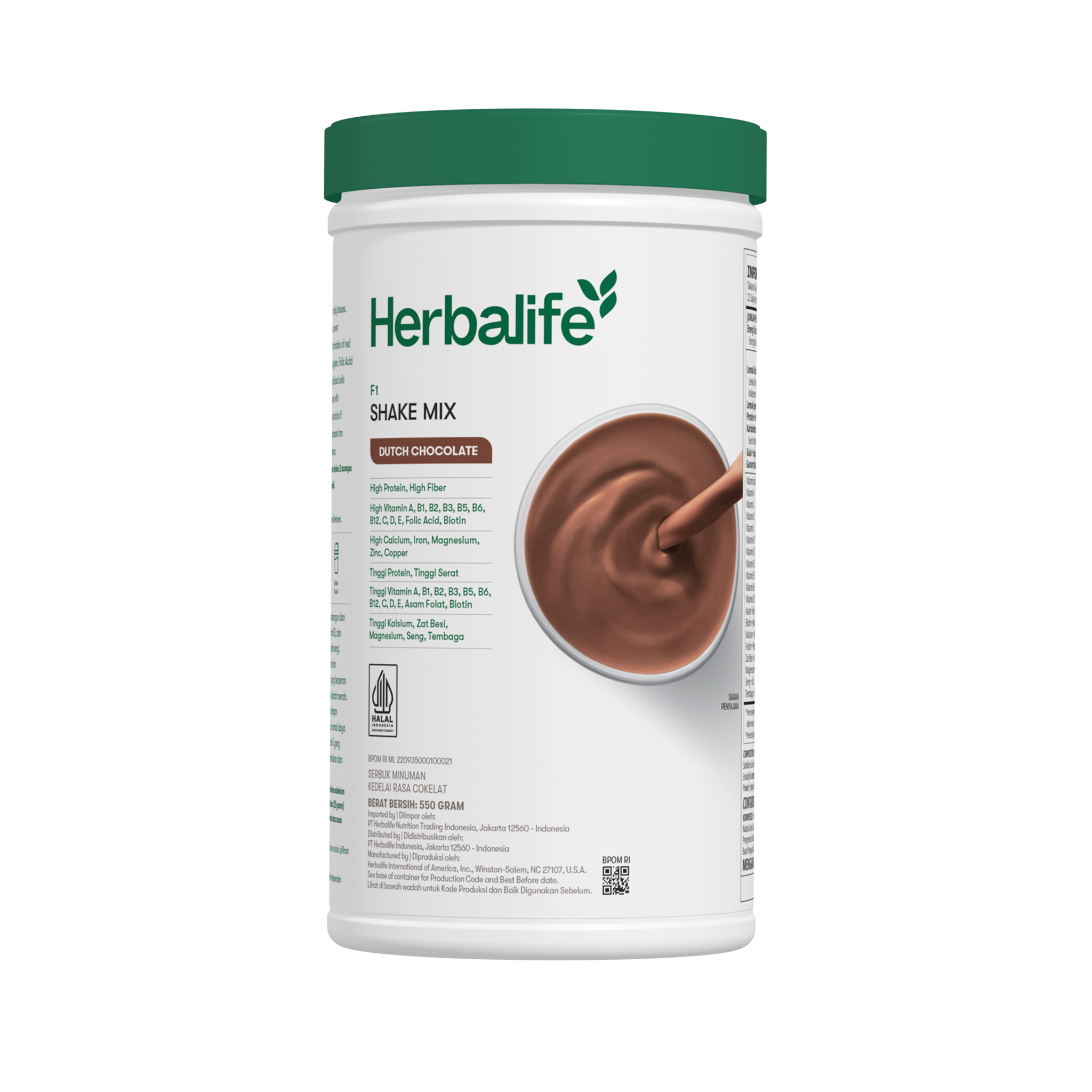 Formula 1 Shake Mix Dutch Chocolate 550g | Herbalife Indonesia