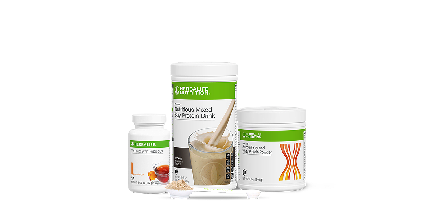 Start Now Pack F1/ F3 Protein Powder/ Tea Mix (Peach 100 g