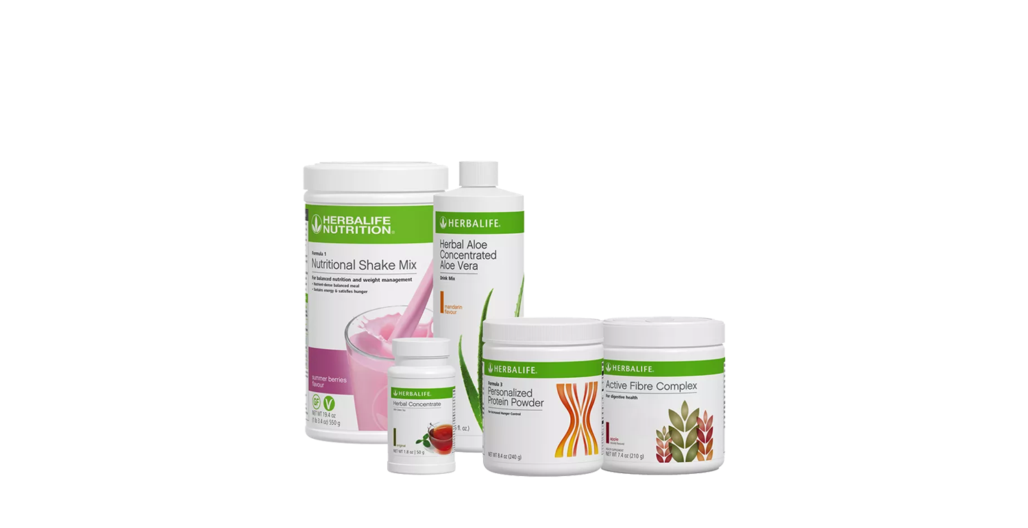 HERBALIFE SKINプレミアムエレガンスプロモーションセット4点 Healthy Breakfast Set Aloe Mandarin Summer Berries 1 Set