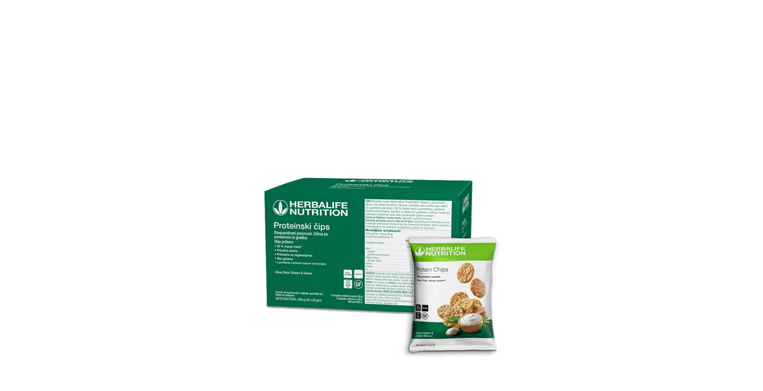 Herbalife Proteinski čips okus sour cream & onion