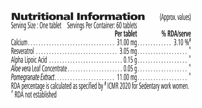 Cell Activator Herbalife Cell Activator Nutritional Information