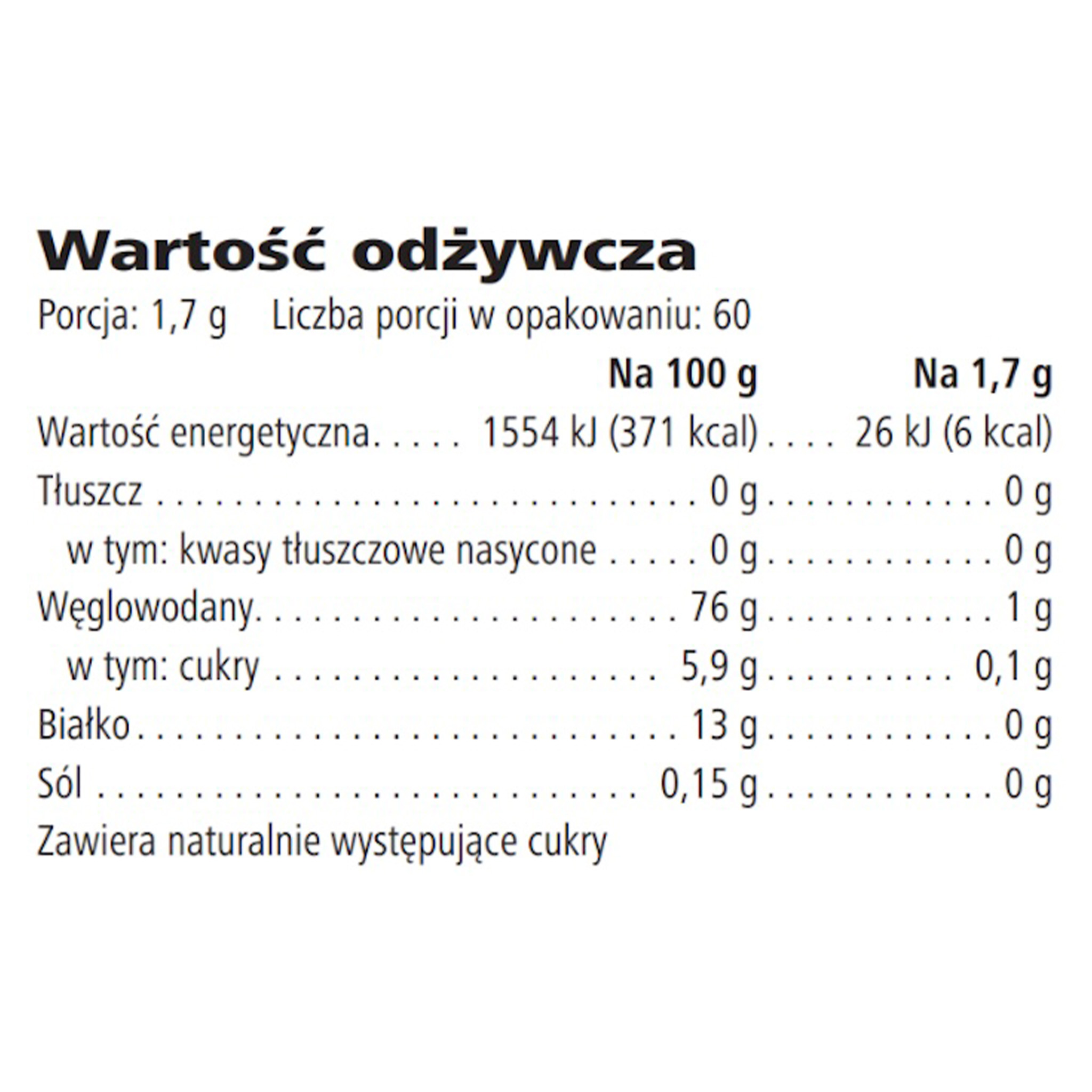 Rozpuszczalny napój ziołowy z ekstraktami herbaty Mango i smoczy owoc 102 g Wartosé odzywcza
