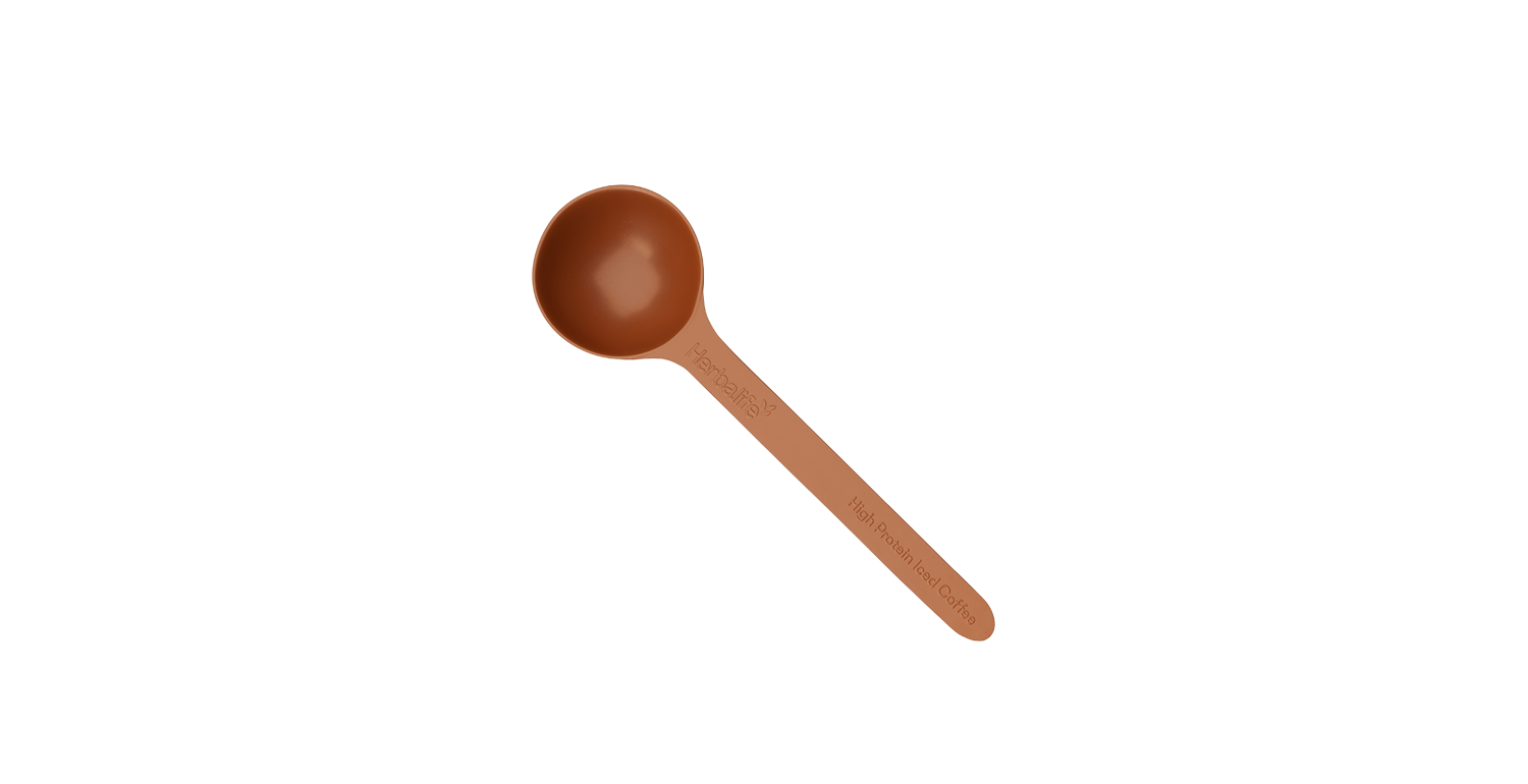 Cuchara sostenible para High Protein Iced Coffee