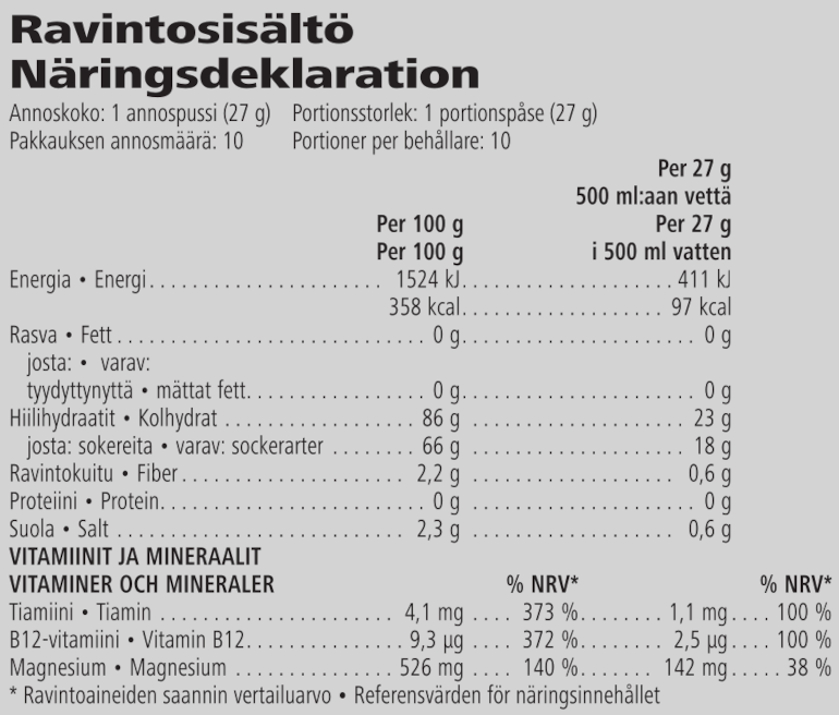 Näringsinformation