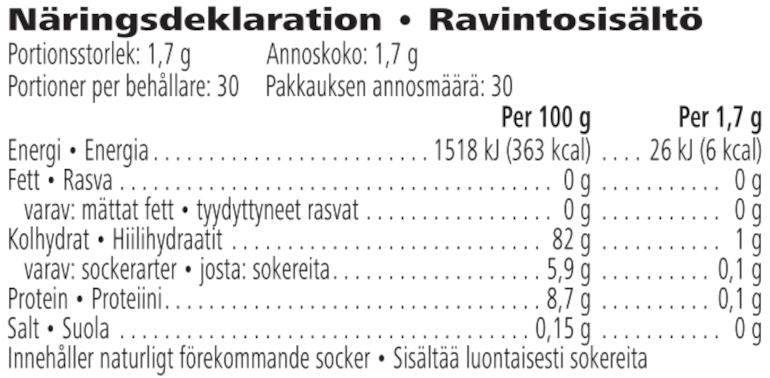 Näringsinformation
