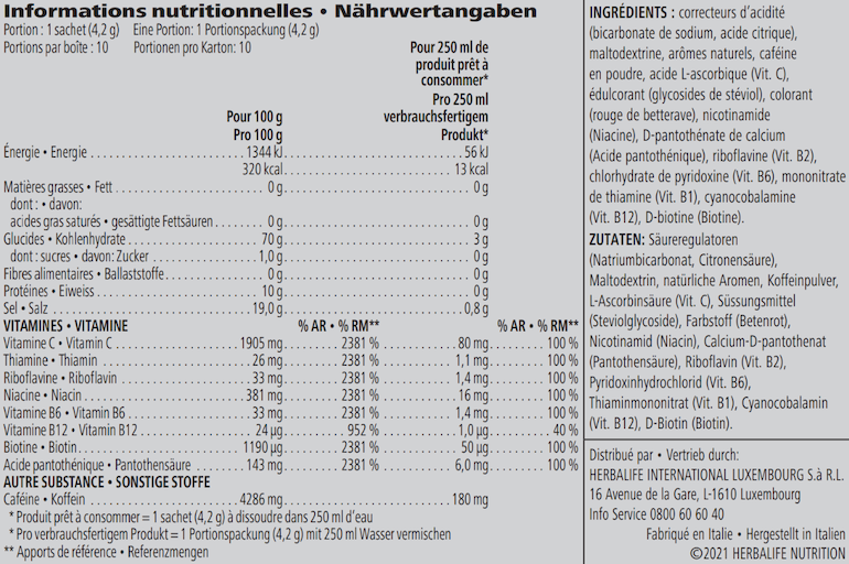 Nährwertangaben