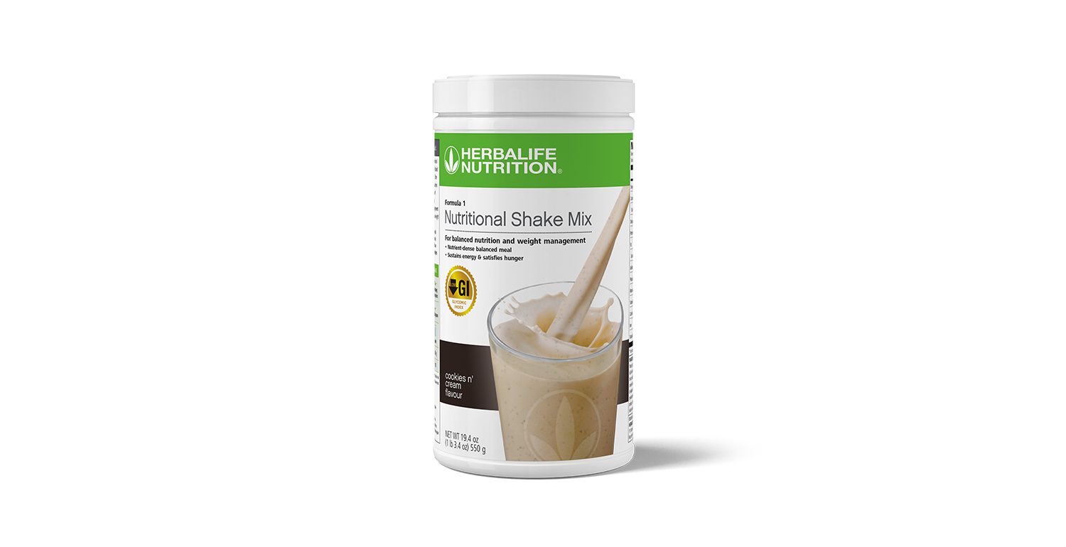 Herbalife Formula1 Nutritional Shake COOKIES'N CREAM with Personalized  Protein Powder 