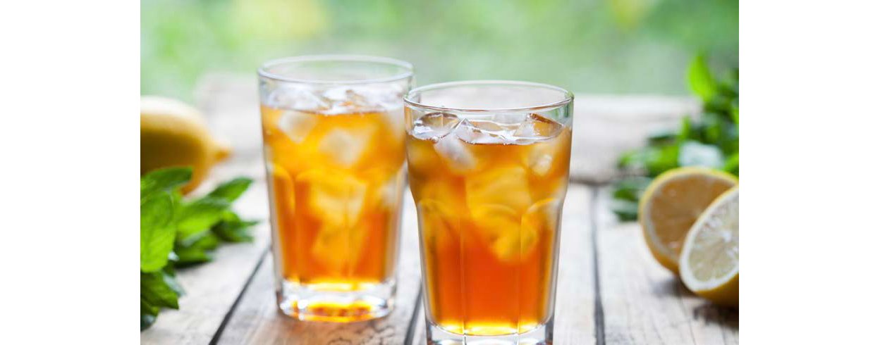 Receta de té de colágeno cítrico para la campaña de actualización de junio de la página de recetas.