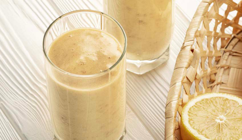 Receta de batido de limonada cremosa para la campaña de actualización de mayo de la página de recetas.