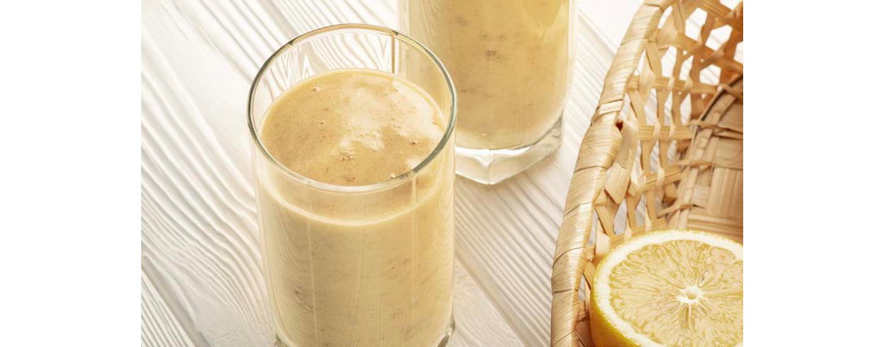 Receta de batido de limonada cremosa para la campaña de actualización de mayo de la página de recetas.