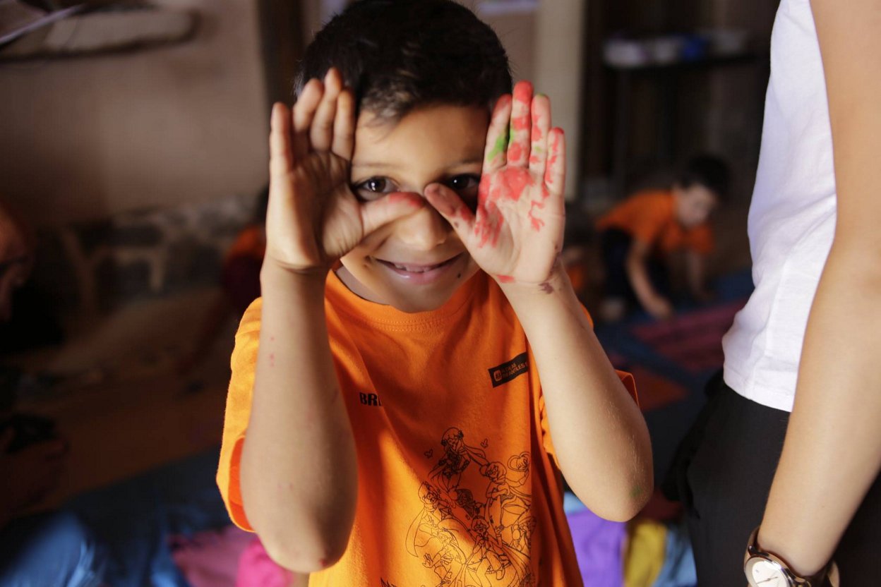 Un niño del programa Casa Herbalife.