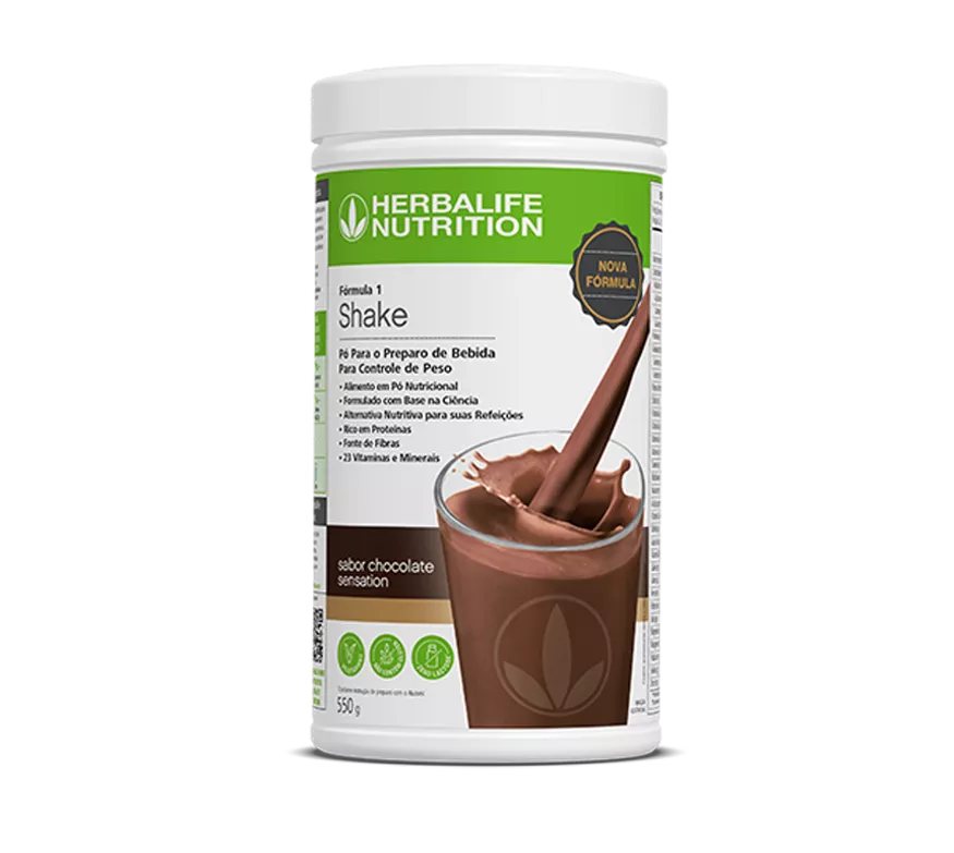 Fórmula 1 Shake Sabor Chocolate Sensation 550g | Herbalife Brasil
