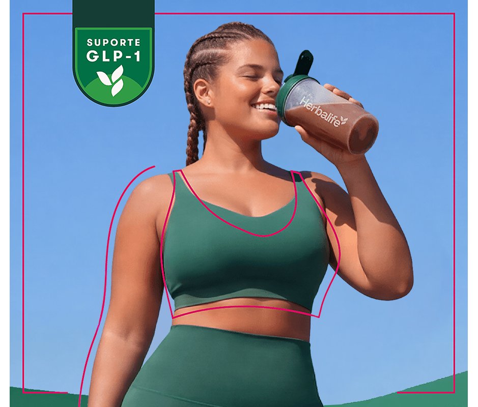 Woman drinking GLP1 Support Shake