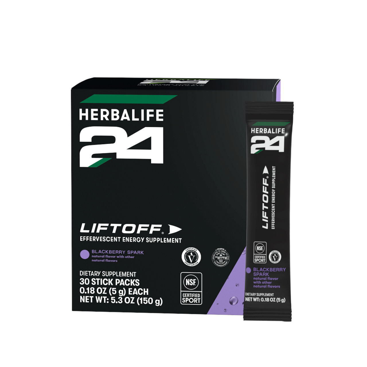 Herbalife24 Liftoff® Boost Energy Blackberry Spar 30 Packets