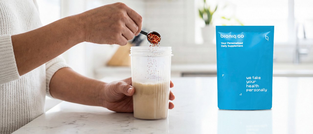 Bioniq product on counter