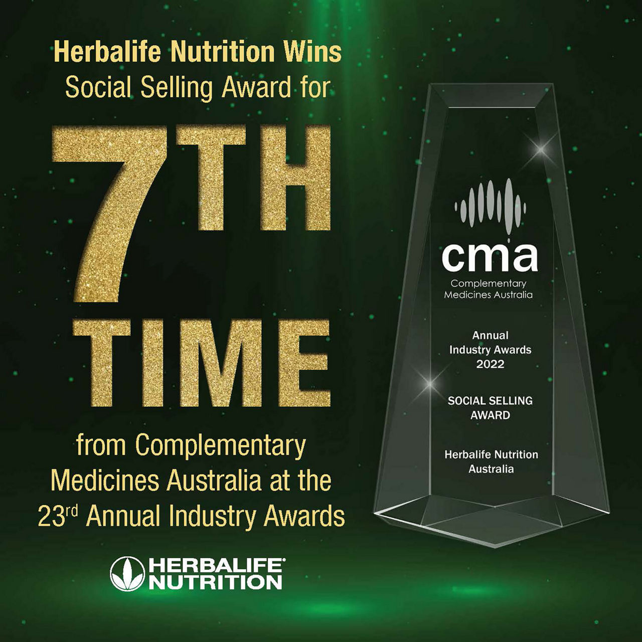 Herbalife Nutrition wins Social Selling Award for seventh time in eight years