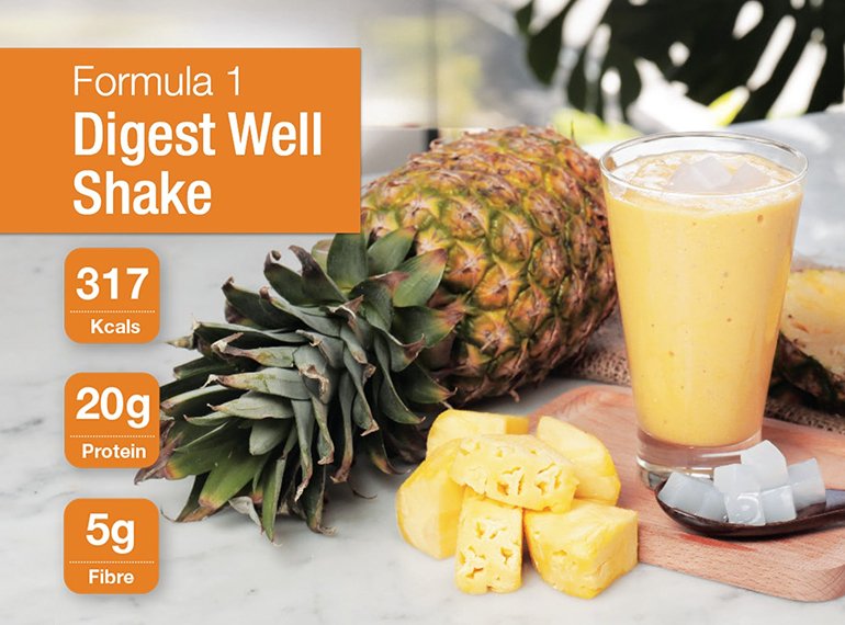 Glass of Shake with Pineapple