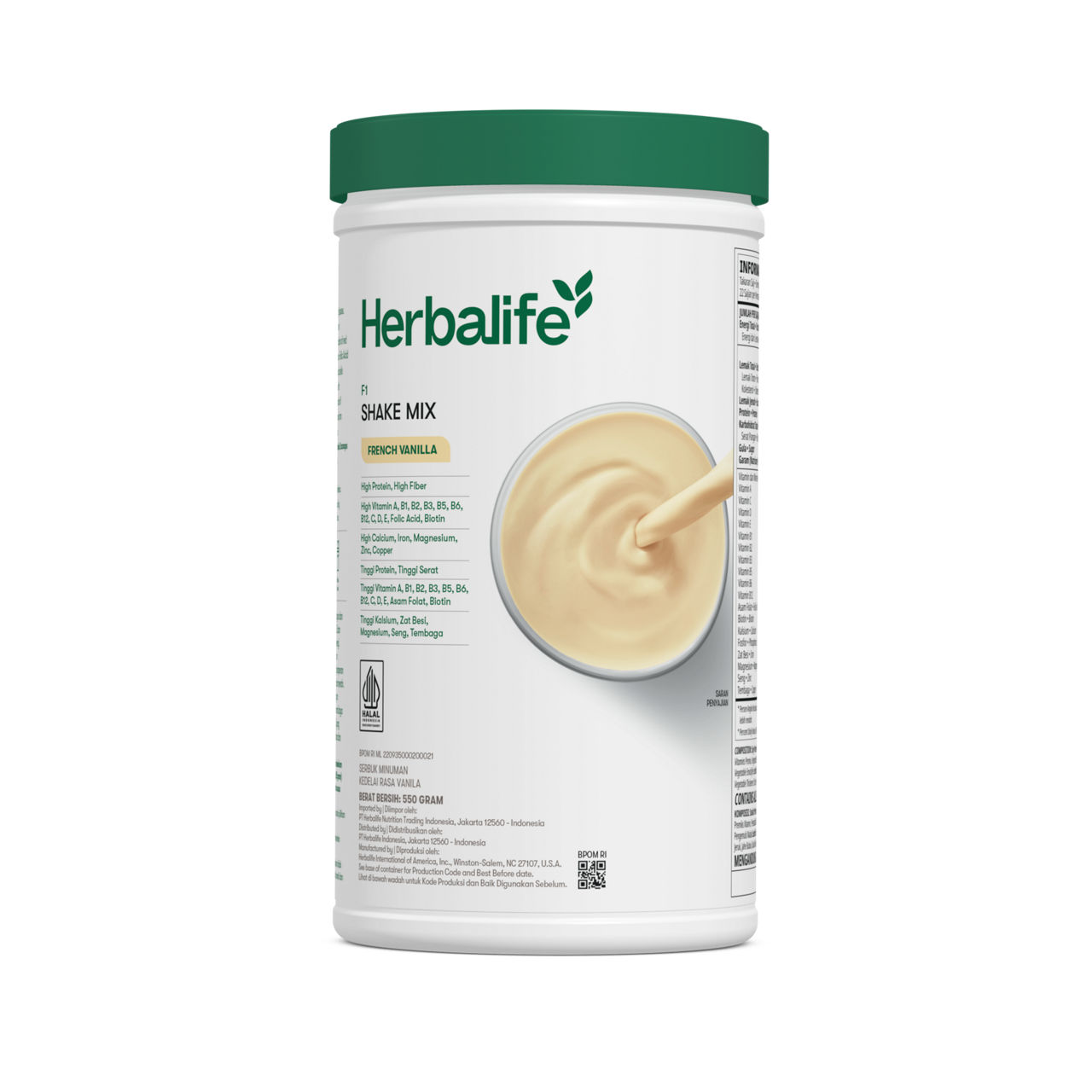 Formula 1 Shake Mix French Vanilla 550g | Herbalife Indonesia