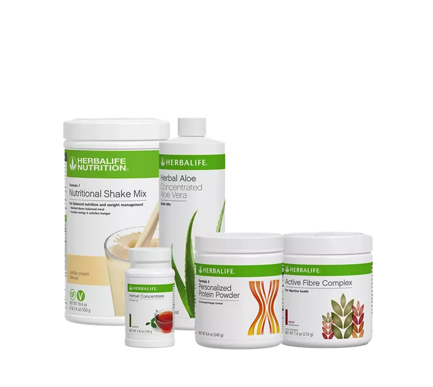 Healthy Breakfast Set Aloe Original Vanilla Cream 1 Set