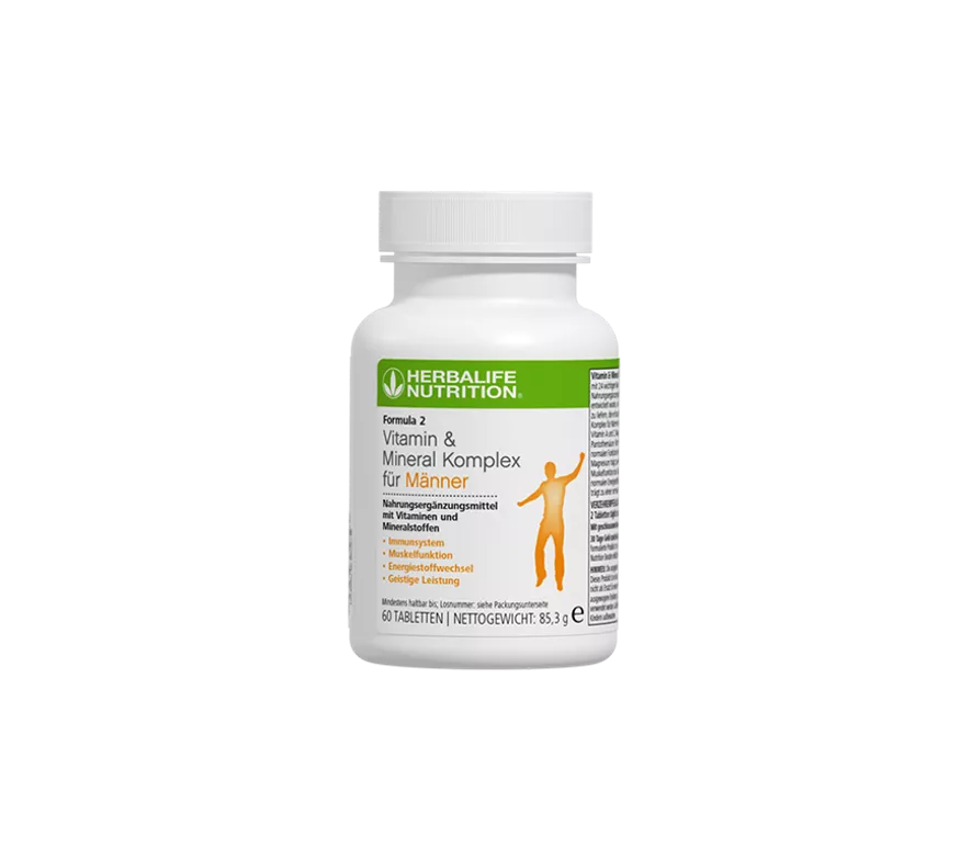 Formula 2 Vitamin & Mineral Komplex für Mӓnner Herbalife Deutschland