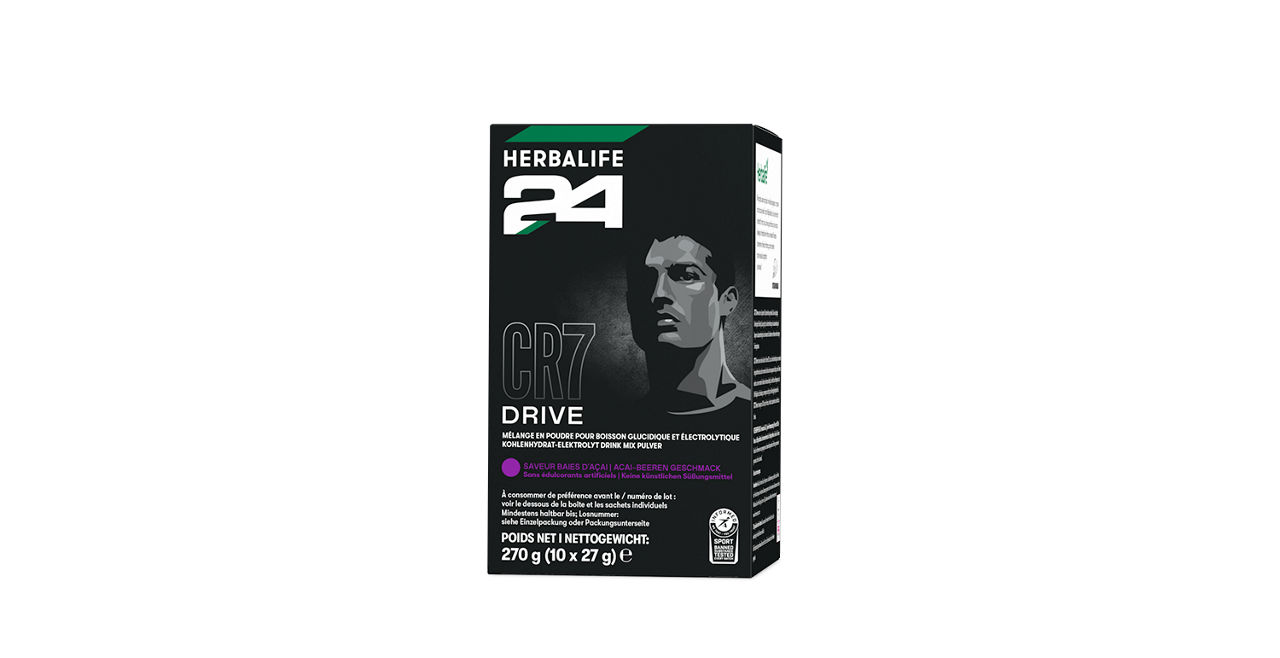 H24 CR7 Drive Portionspackungen, Acai-Beeren Geschmack, 10 Portionen