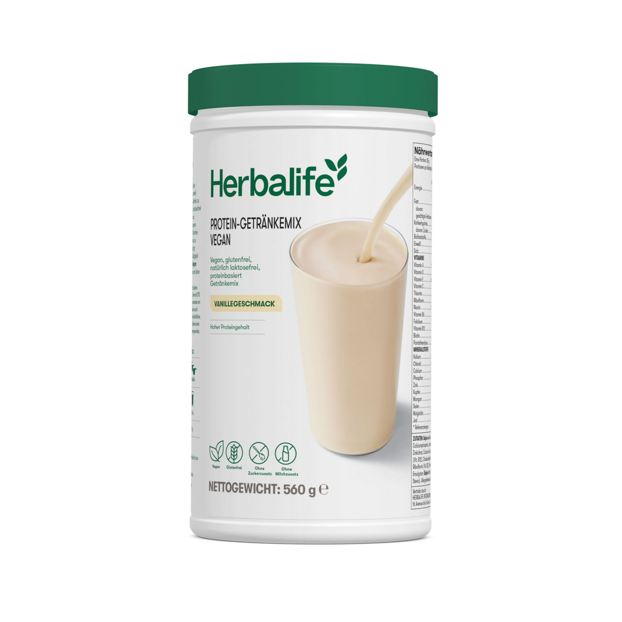 Protein-Getränkemix Vegan Vanillegeschmack, 20 Portionen