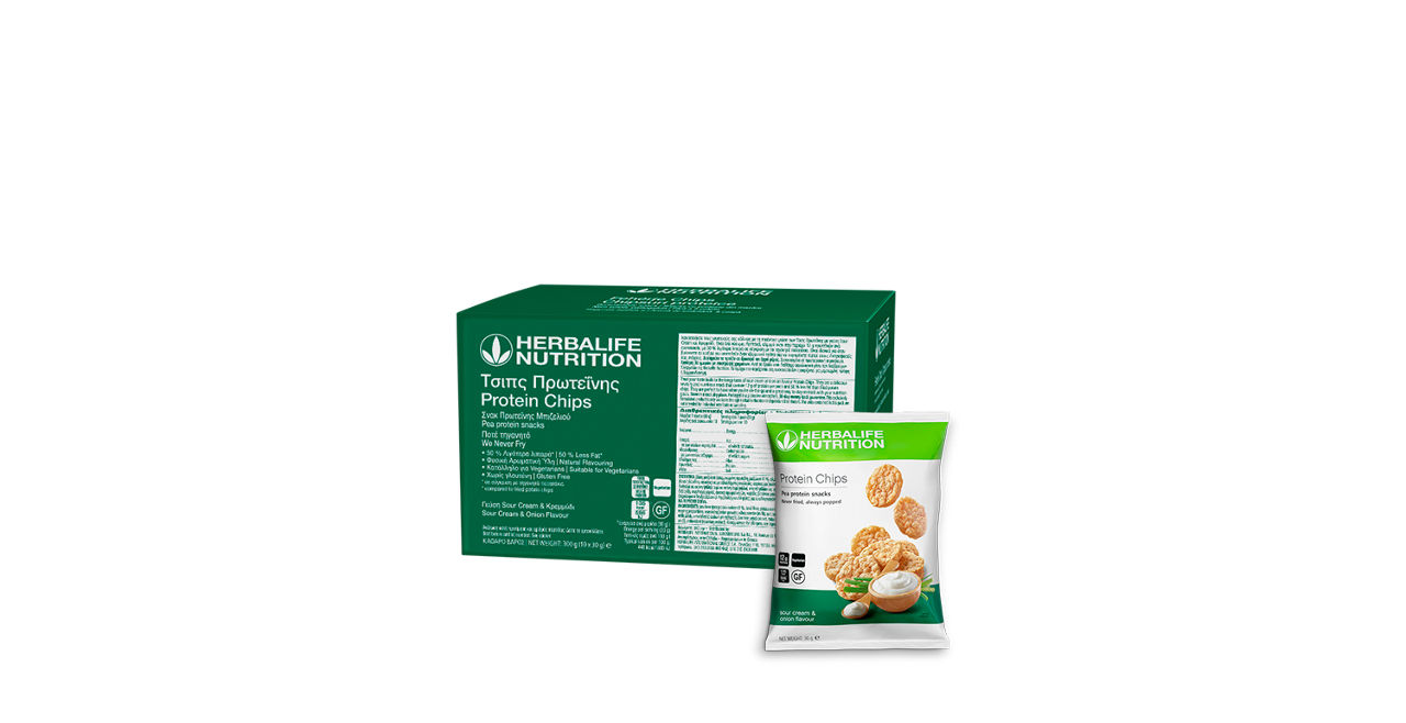 Protein Chips Sour Cream & Onion, 10 συσκευασίες