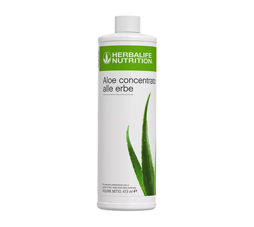 Aloe concentrato alle erbe Herbalife codice 0006, confezione ufficiale italiana da 473 ml