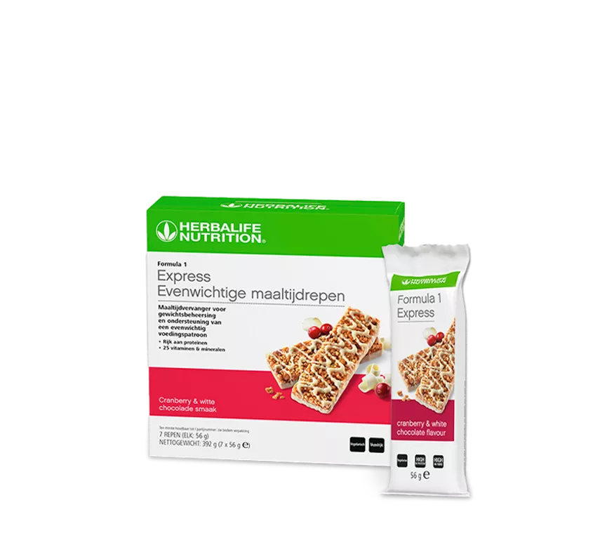 HERBALIFE SKINプレミアムエレガンスプロモーションセット4点 Formula 1 Express Evenwichtige Maaltijdrepen Cranberry & witte