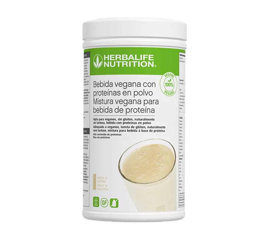 Herbalife Mistura Vegana para Bebida de Proteína Baunilha 560g