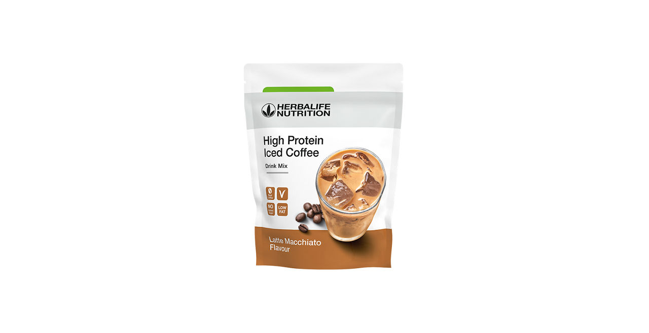 HIGH PROTEIN ICED COFFEE CU AROMĂ LATTE MACCHIATO