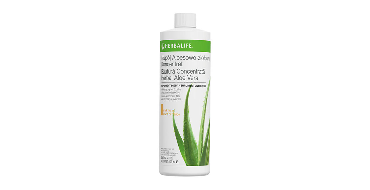 BĂUTURĂ CONCENTRATĂ HERBAL ALOE VERA CU AROMĂ DE MANGO 473ML