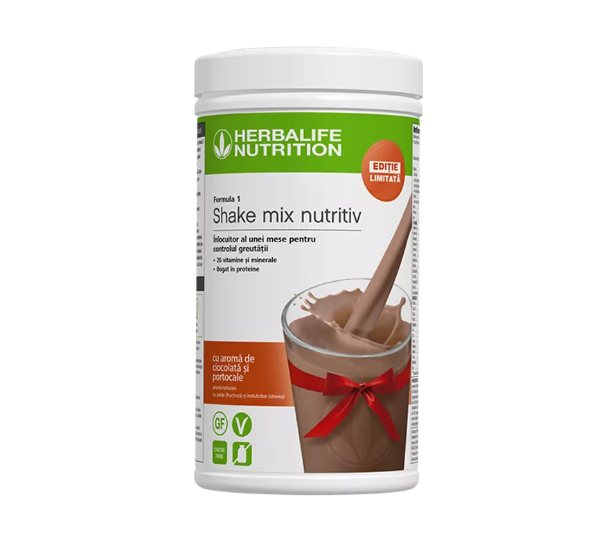 Formula 1 Shake Mix Nutritiv cu aromă de Ciocolată și Portocale