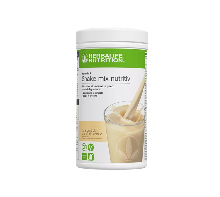 Herbalife Formula 1 Shake Mix Nutritiv Cremă de Vanilie 550g