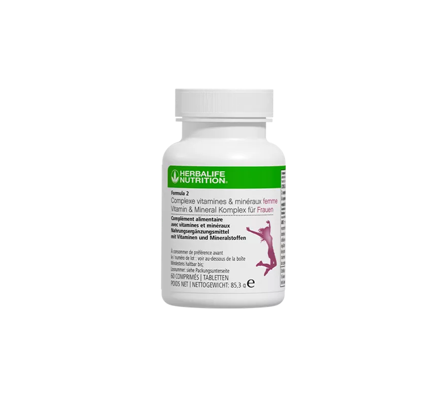 Herbalife Formula 2 Complexe vitamines & minéraux femme 60 Tablets 