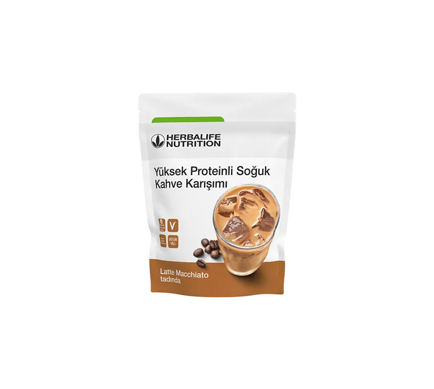 Herbalife Yüksek Proteinli Soğuk Kahve Karışımı Latte Macchiato 308g