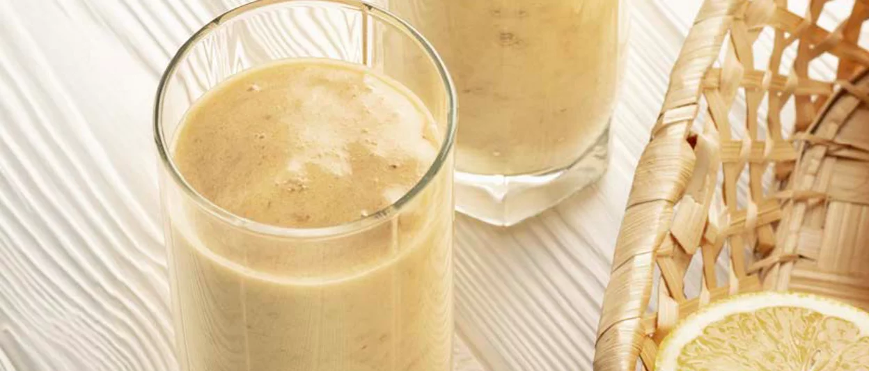 Creamy lemonade shake prepared with Formula 1 and Protein Drink Mix