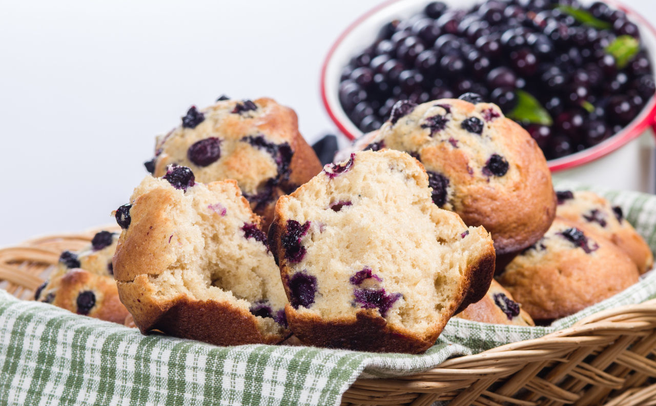 Muffin Proteico de Banana Caramelo