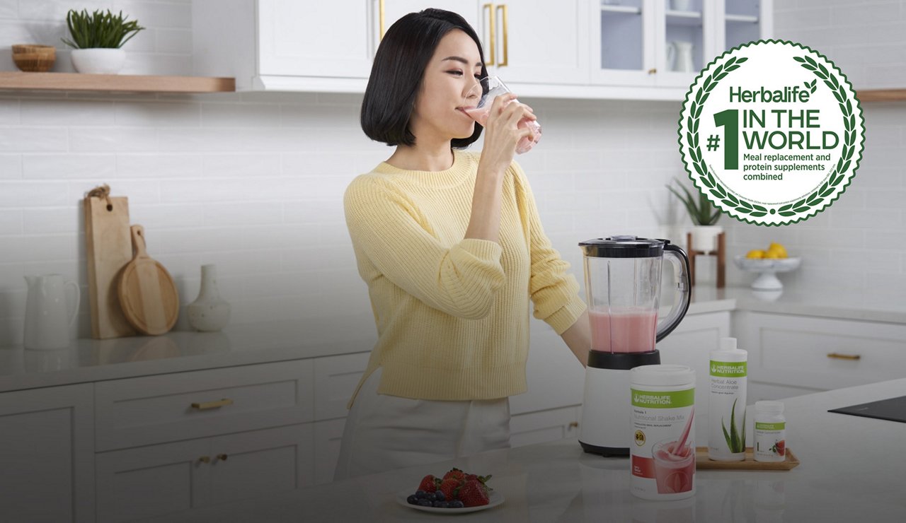 Asian woman preparing healthy breakfast