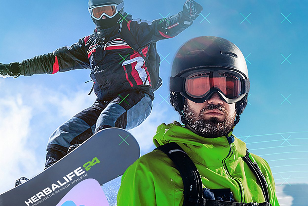 Two men conquer winter sports