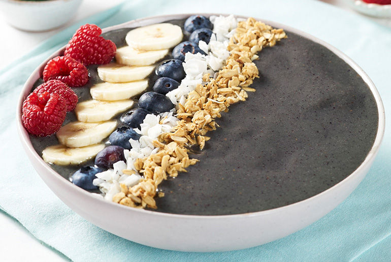 Bowl with fresh berries