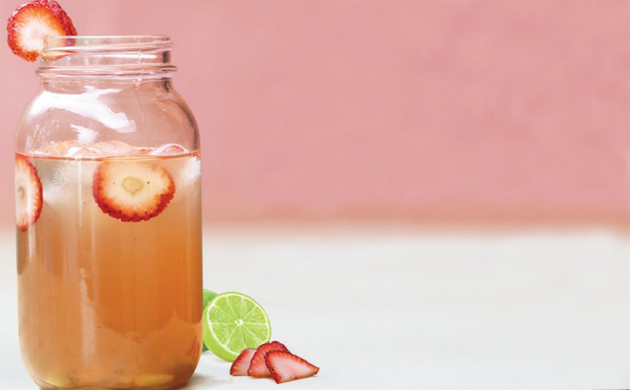 Té con diferentes frutas