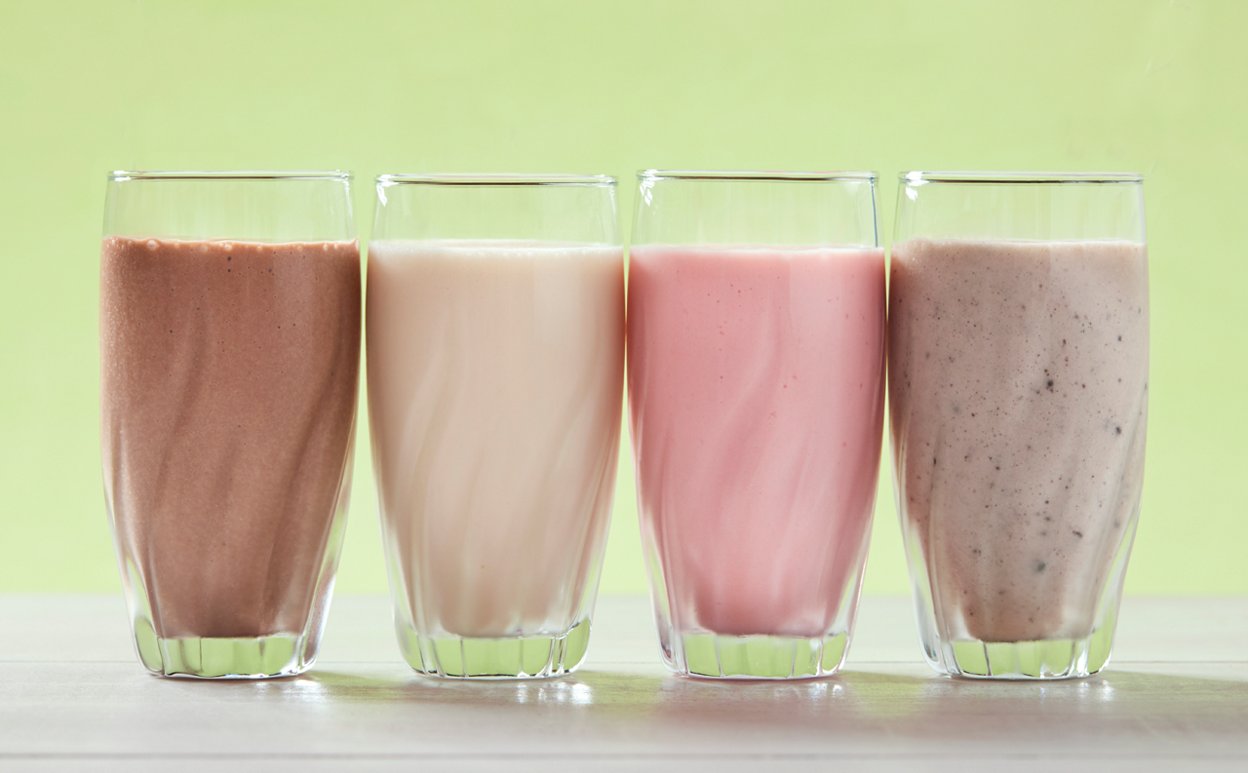 Diferentes tipos de batidos de proteínas
