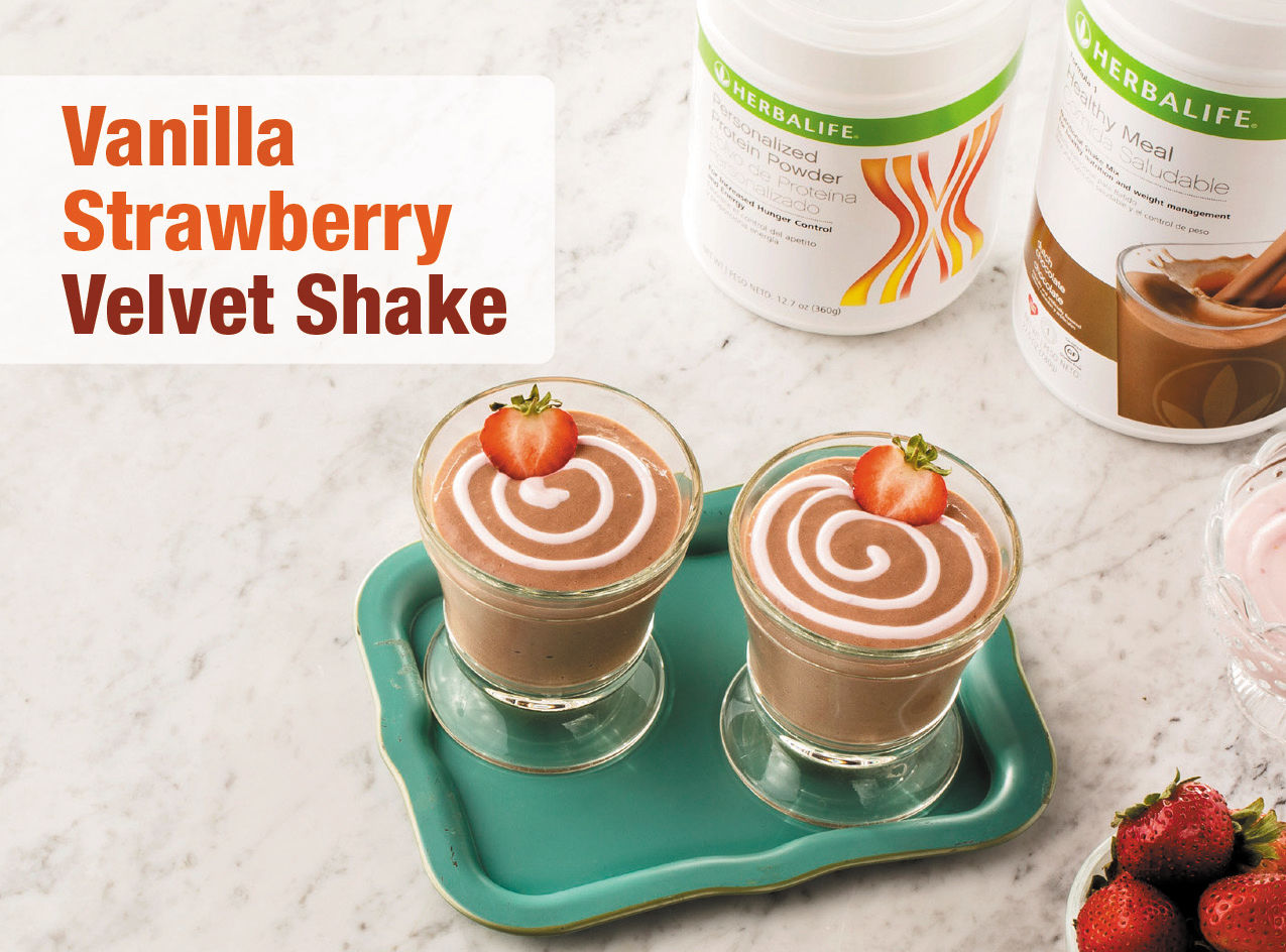 Vanilla Strawberry Velvet Shake