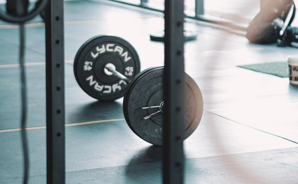 weights on the floor
