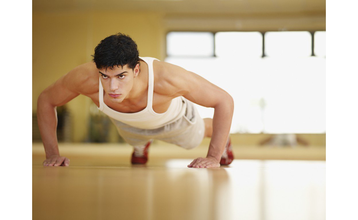 Man doing pushups
